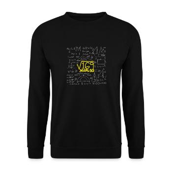 Sweet Sixteen Mathe-Kreidetafel-Tee - Unisex Pullover - Schwarz - Vorne - Alina (178cm) & Michal (187cm)