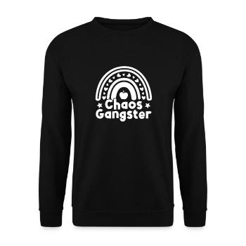 Preschool Teacher Chaos Gangster Daycare Teacher - Unisex Sweatshirt - black - Front - Alina (178cm) & Michal (187cm)