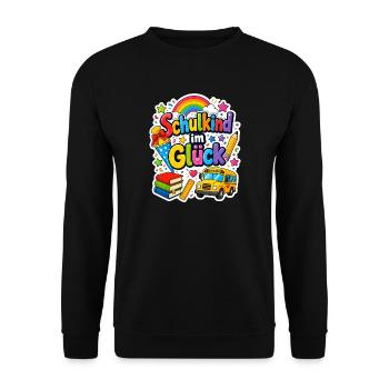 Schulkind 2026 Einschulung 2026 Schulanfang - Unisex Pullover - Schwarz - Vorne - Alina (178cm) & Michal (187cm)