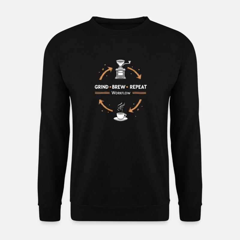 Grind Brew Repeat Espresso Ritual - Unisex Sweatshirt - black