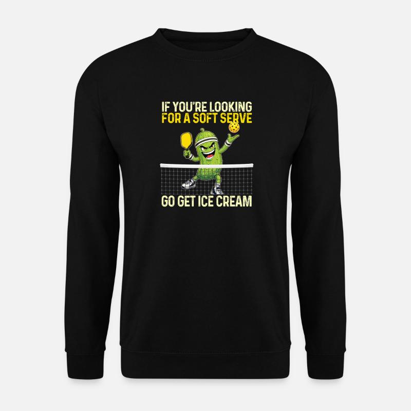 Soft Server Cream Pickleball - Unisex Sweatshirt - black