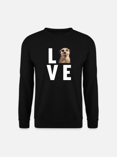 Suricate Erdmännchen - Sweat-shirt Unisexe - noir