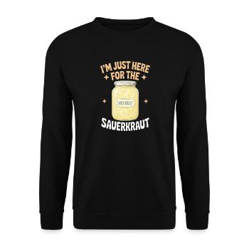 Choucroute Plats allemands offerts - Sweat-shirt Unisexe - noir - Devant - Alina (178cm) & Michal (187cm)