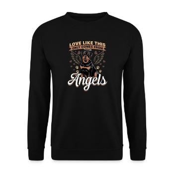 Rottweiler Rottweiler Rottie Race de chien - Sweat-shirt Unisexe - noir - Devant - Alina (178cm) & Michal (187cm)