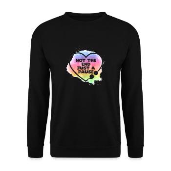 Prévention du suicide en point-virgule juste - Sweat-shirt Unisexe - noir - Devant - Alina (178cm) & Michal (187cm)