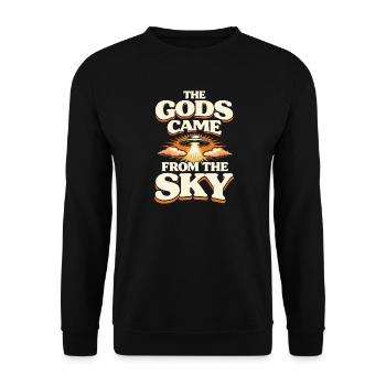 Gods From The Sky - Unisex Sweatshirt - black - Front - Alina (178cm) & Michal (187cm)