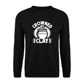 Artistes de la poterie par Clay Pottery - Sweat-shirt Unisexe - noir - Devant - Alina (178cm) & Michal (187cm)