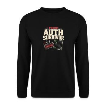 Apothekentechniker Pharmacy Tech Cpht Rx Geschenk - Unisex Pullover - Schwarz - Vorne - Alina (178cm) & Michal (187cm)