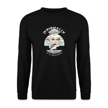 Pêche retirée à Ofishally - Sweat-shirt Unisexe - noir - Devant - Alina (178cm) & Michal (187cm)