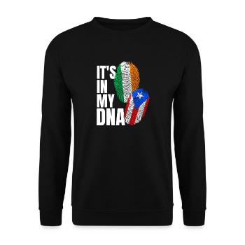 DNA Pride: Italian Puerto Rican - Unisex Sweatshirt - black - Front - Alina (178cm) & Michal (187cm)