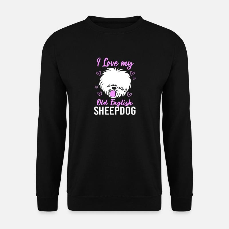 Englischer Schäferhund - Unisex Pullover - Schwarz