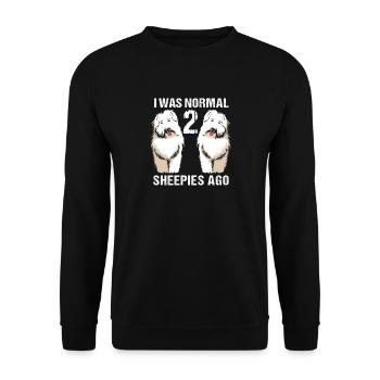 English Shepherd Dog - Unisex Sweatshirt - black - Front - Alina (178cm) & Michal (187cm)