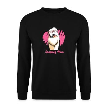 Englischer Schäferhund Mom Mama Mutter - Unisex Pullover - Schwarz - Vorne - Alina (178cm) & Michal (187cm)