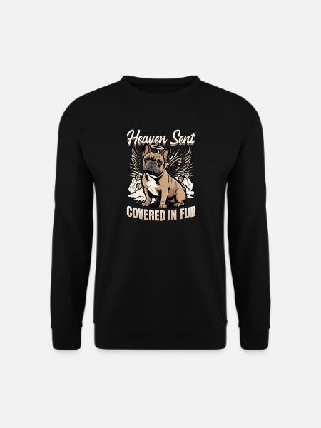 French Bulldog Frenchie Dog Breed - Unisex Sweatshirt - black