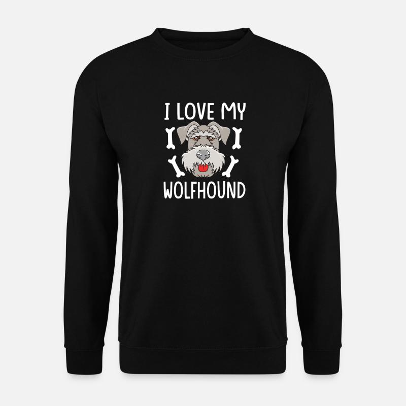 Irischer Wolfshund - Unisex Pullover - Schwarz