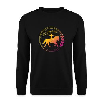 Terrains de voûte – Cadeau pour les Vaulters - Sweat-shirt Unisexe - noir - Devant - Alina (178cm) & Michal (187cm)