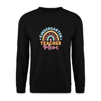 Enseignante de maternelle Maman Institutrice de maternelle - Sweat-shirt Unisexe - noir - Devant - Alina (178cm) & Michal (187cm)