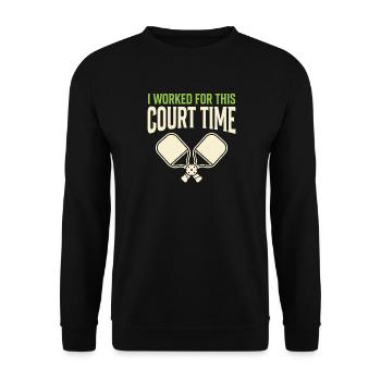 Pickleball Ruhestand Pickleball Geschenk Im - Unisex Pullover - Schwarz - Vorne - Alina (178cm) & Michal (187cm)