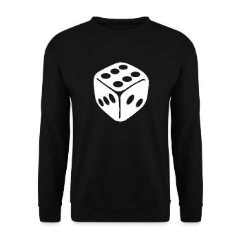 Glyphe monochrome des dés - Sweat-shirt Unisexe - noir - Devant - Alina (178cm) & Michal (187cm)