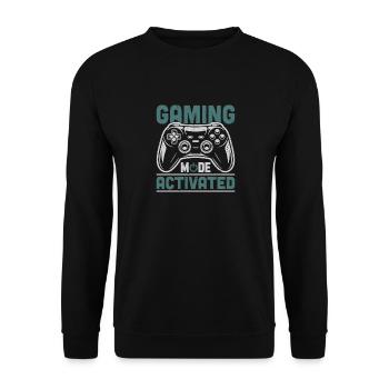 Mode de jeu activé Gamer Gaming Play - Sweat-shirt Unisexe - noir - Devant - Alina (178cm) & Michal (187cm)