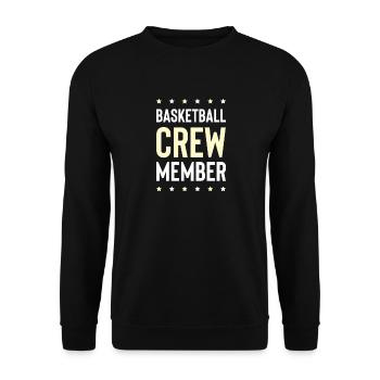 Basketball Crew - Unisex Sweatshirt - black - Front - Alina (178cm) & Michal (187cm)