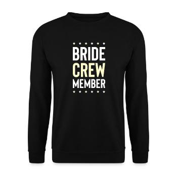 Bride Crew - Unisex Sweatshirt - black - Front - Alina (178cm) & Michal (187cm)