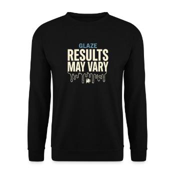 Kiln Pottery Pottery Artist Clay Gift - Unisex Sweatshirt - black - Front - Alina (178cm) & Michal (187cm)