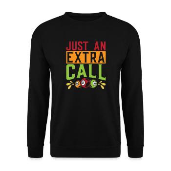 Bingo Jeu Juste un appel supplémentaire Bingo - Sweat-shirt Unisexe - noir - Devant - Alina (178cm) & Michal (187cm)