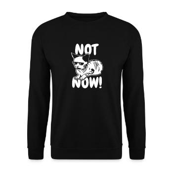 Drôle de discours drôle sur le propriétaire de chat - Sweat-shirt Unisexe - noir - Devant - Alina (178cm) & Michal (187cm)