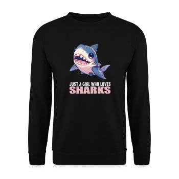 Haie Hai - Unisex Pullover - Schwarz - Vorne - Alina (178cm) & Michal (187cm)
