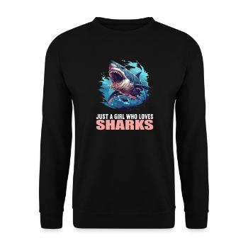 Haie Hai - Unisex Pullover - Schwarz - Vorne - Alina (178cm) & Michal (187cm)