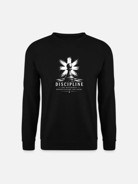 Motif des échecs disciplinaires - Sweat-shirt Unisexe - noir