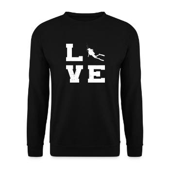 Idée cadeau de plongée sous-marine pour des aventures sous-marines - Sweat-shirt Unisexe - noir - Devant - Alina (178cm) & Michal (187cm)