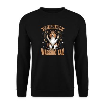 Shetland Sheepdog Sheltie Dog Breed - Unisex Sweatshirt - black - Front - Alina (178cm) & Michal (187cm)