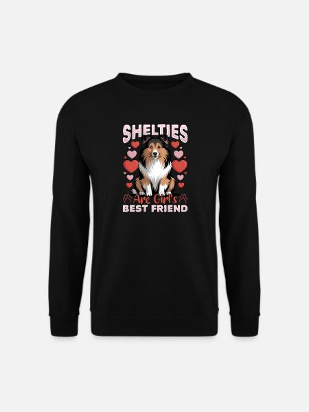 Shetland Sheepdog Sheltie Dog Breed - Unisex Sweatshirt - black