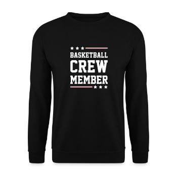 Basketball Crew - Unisex Sweatshirt - black - Front - Alina (178cm) & Michal (187cm)