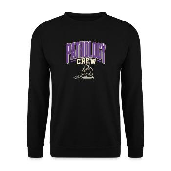 Pathology Laboratory Week, Diagnostics, - Unisex Sweatshirt - black - Front - Alina (178cm) & Michal (187cm)