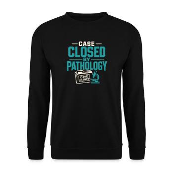 Pathology Laboratory Week, Diagnostics, - Unisex Sweatshirt - black - Front - Alina (178cm) & Michal (187cm)