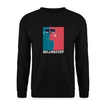 Bullmastiff Dog - Unisex Sweatshirt - black - Front - Alina (178cm) & Michal (187cm)