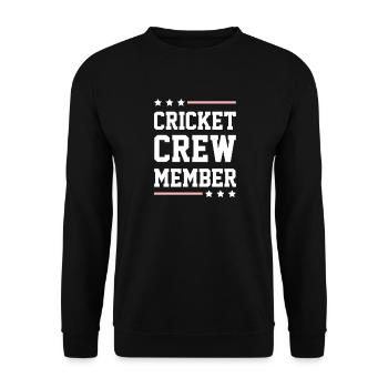 Cricket Crew - Unisex Sweatshirt - black - Front - Alina (178cm) & Michal (187cm)