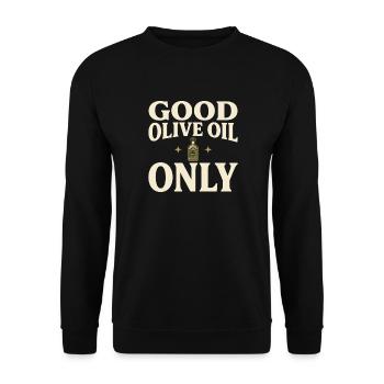 Olive Girl Martini Olive Méditerranée - Sweat-shirt Unisexe - noir - Devant - Alina (178cm) & Michal (187cm)