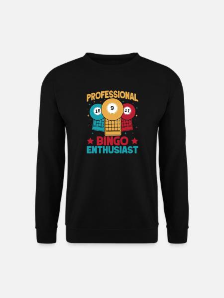 Bingo Game Professional Enthusiast Bingo - Unisex Sweatshirt - black