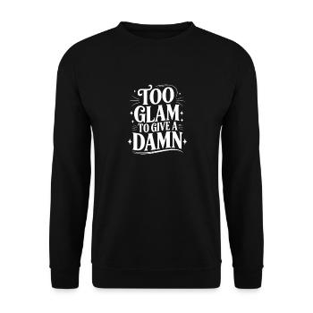 Trop glamour pour s’en soucier - Sweat-shirt Unisexe - noir - Devant - Alina (178cm) & Michal (187cm)