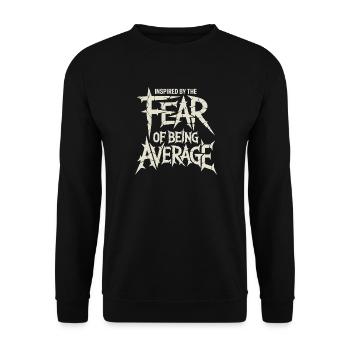Mindset Inspired By Fear Of Average Bodybuilding - Unisex Pullover - Schwarz - Vorne - Alina (178cm) & Michal (187cm)