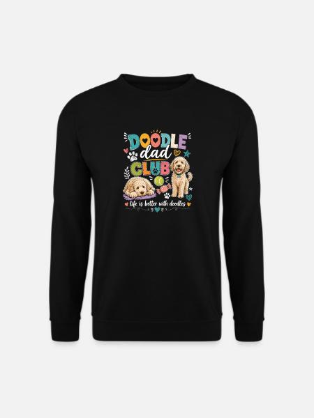 Doodle Dad Club Dog Love - Unisex Sweatshirt - black