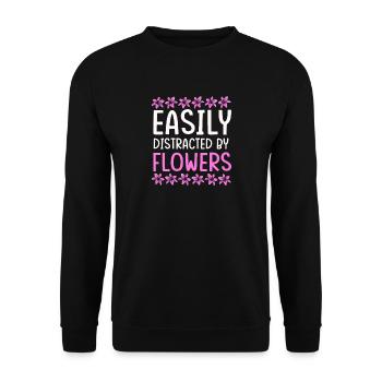 Floristik Florist Blumenhändler Blumenstrauß - Unisex Pullover - Schwarz - Vorne - Alina (178cm) & Michal (187cm)