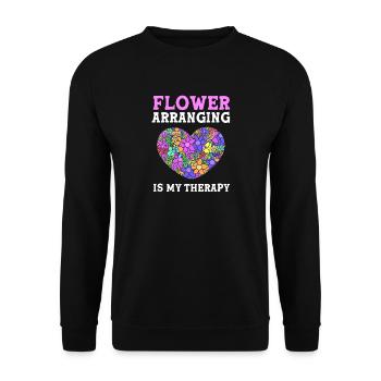 Floristik Florist Blumenhändler Blumenstrauß - Unisex Pullover - Schwarz - Vorne - Alina (178cm) & Michal (187cm)