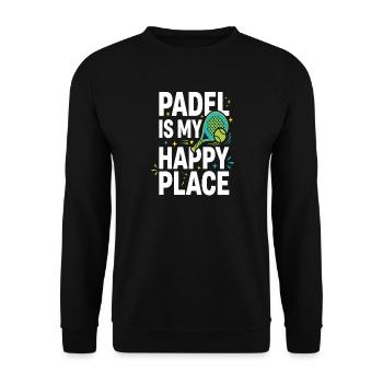 Padel-mädchen Padel-spieler Padel-tennis-geschenk - Unisex Pullover - Schwarz - Vorne - Alina (178cm) & Michal (187cm)