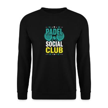 Padel-mädchen Padel-spieler Padel-tennis-geschenk - Unisex Pullover - Schwarz - Vorne - Alina (178cm) & Michal (187cm)