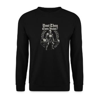 Knight's Power Weightlifting - Unisex Sweatshirt - black - Front - Alina (178cm) & Michal (187cm)